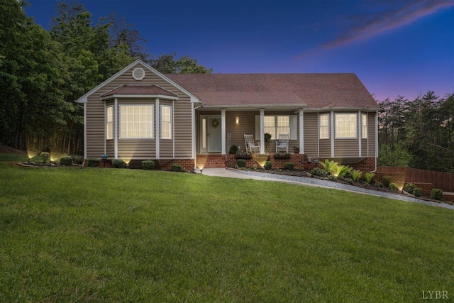 112 Cedarwood Ct, Forest, VA 24551 - view of front of property featuring covered porch and a shingled roof