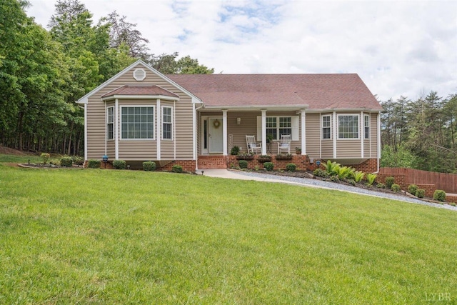 112 Cedarwood Ct, Forest, VA 24551 - view of front facade featuring a porch and a shingled roof
