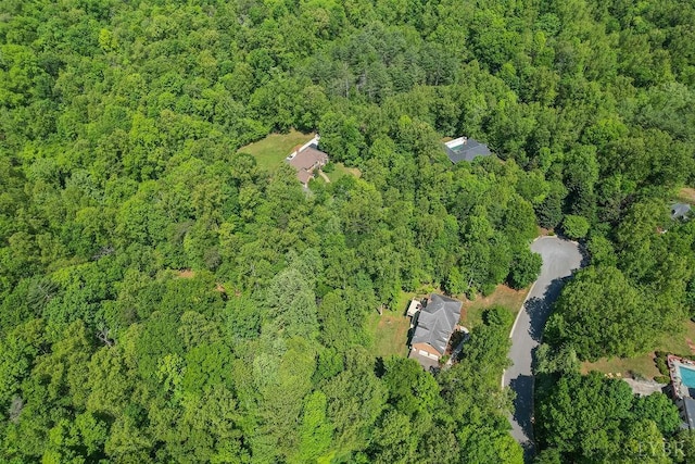 4936 Mountain Laurel Dr, Lynchburg, VA 24503 - aerial view of property's location featuring a heavily wooded area