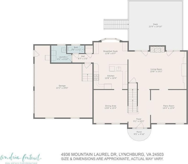4936 Mountain Laurel Dr, Lynchburg, VA 24503 - property floor plan