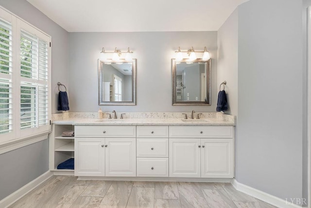 4936 Mountain Laurel Dr, Lynchburg, VA 24503 - full bathroom featuring double vanity and baseboards