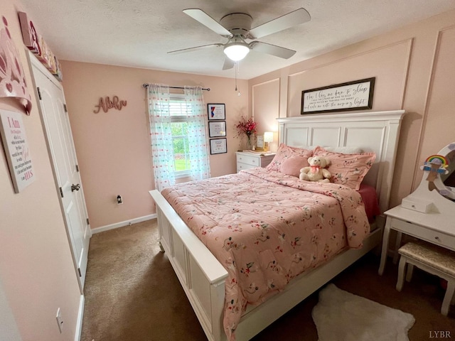605 Beeks Ln, Spout Spring, VA 24593 - carpeted bedroom featuring a ceiling fan and baseboards