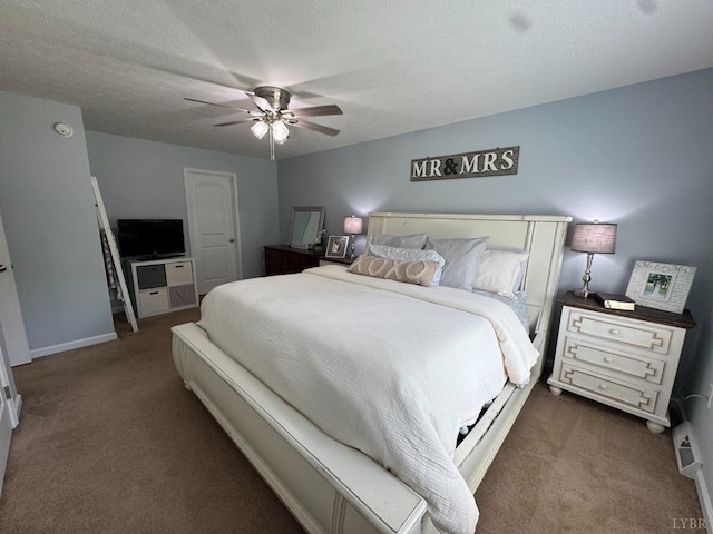 605 Beeks Ln, Spout Spring, VA 24593 - bedroom featuring dark carpet, a ceiling fan, and baseboards