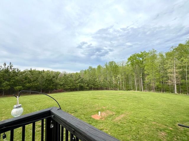 605 Beeks Ln, Spout Spring, VA 24593 - view of green lawn featuring a view of trees