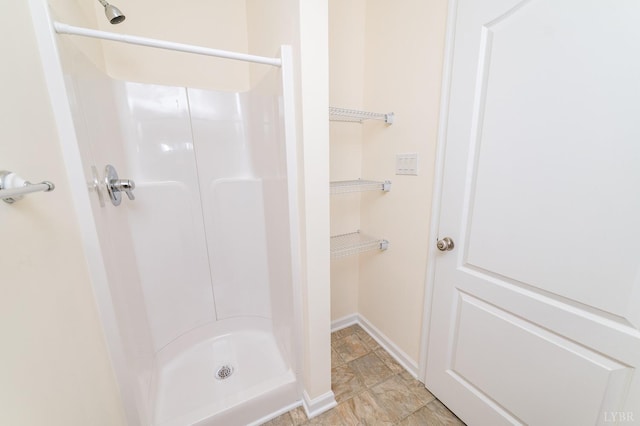 126 Golf Course Trl, Amherst, VA 24521 - bathroom with a stall shower and baseboards