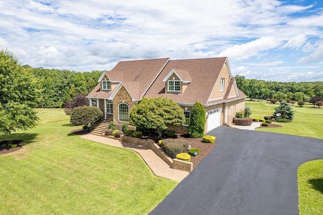 126 Golf Course Trl, Amherst, VA 24521 - view of front of property featuring asphalt driveway, a front yard, and an attached garage