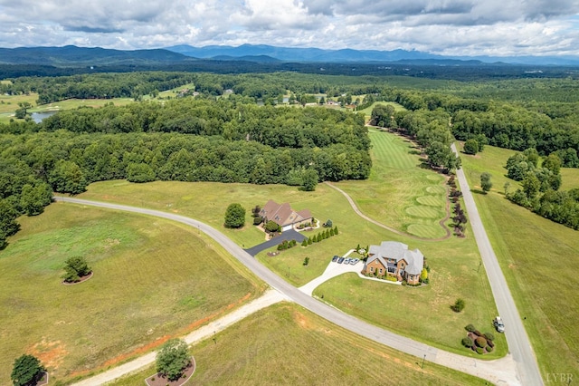 126 Golf Course Trl, Amherst, VA 24521 - aerial view of sparsely populated area with a mountainous background