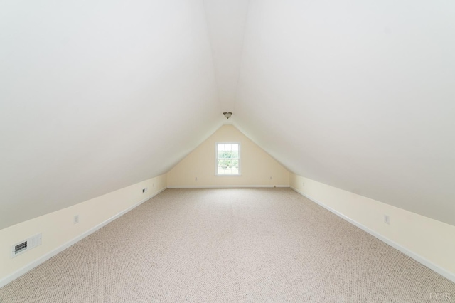 126 Golf Course Trl, Amherst, VA 24521 - additional living space featuring vaulted ceiling and light colored carpet