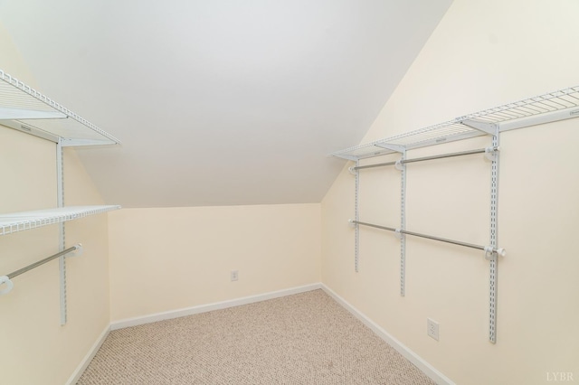 126 Golf Course Trl, Amherst, VA 24521 - walk in closet with lofted ceiling and light carpet