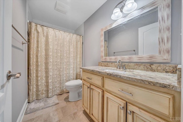 1037 Deer Hollow Rd, Forest, VA 24551 - full bathroom with toilet, vanity, and a shower with curtain