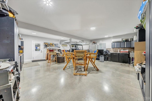 20438 Wyatts Way, Evington, VA 24550 - dining space featuring a wall mounted air conditioner and recessed lighting