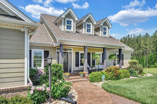 20438 Wyatts Way, Evington, VA 24550 - view of front of home with a shingled roof and covered porch