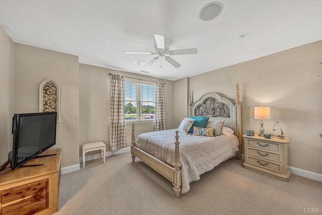 100 Bridgewater Pointe Pl Unit 201, Moneta, VA 24121 - bedroom with light carpet and ceiling fan