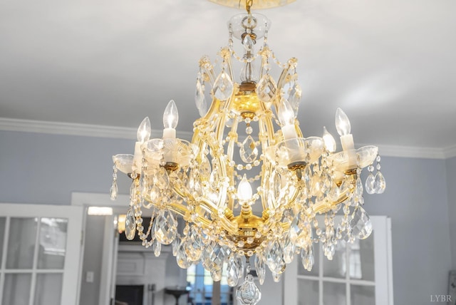 39 N Princeton, Lynchburg, VA 24503 - detailed view of crown molding and a chandelier