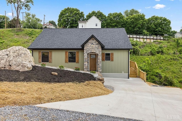 2127 Elm St, Lynchburg, VA 24504 - view of front of house featuring roof with shingles and stone siding