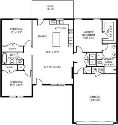 133 Fox Hall Dr, Amherst, VA 24521 - home floor plan