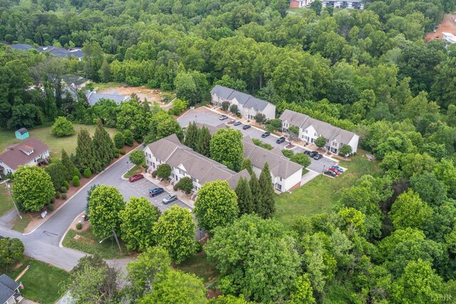 1810 Broadway St Unit 211, Lynchburg, VA 24501 - aerial perspective of suburban area featuring a forest