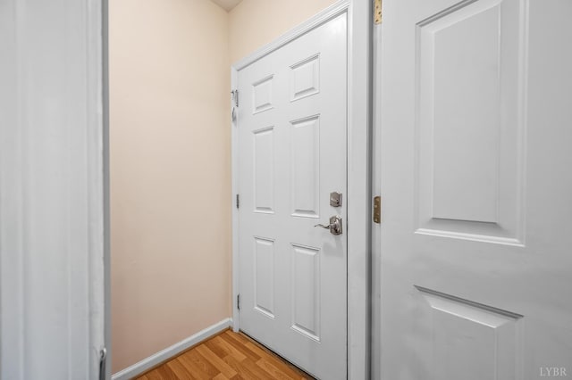 1810 Broadway St Unit 211, Lynchburg, VA 24501 - doorway to outside with light wood-type flooring and baseboards