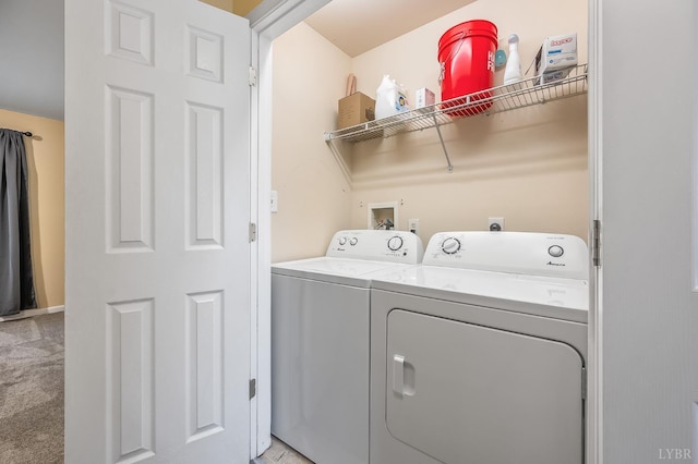 1810 Broadway St Unit 211, Lynchburg, VA 24501 - washroom with independent washer and dryer and light colored carpet