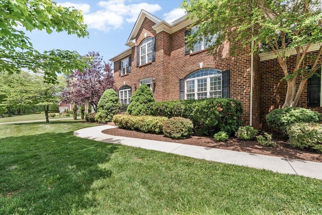101 Trinity Ct, Lynchburg, VA 24502 - view of side of property with brick siding and a lawn