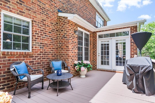 101 Trinity Ct, Lynchburg, VA 24502 - wooden terrace featuring grilling area