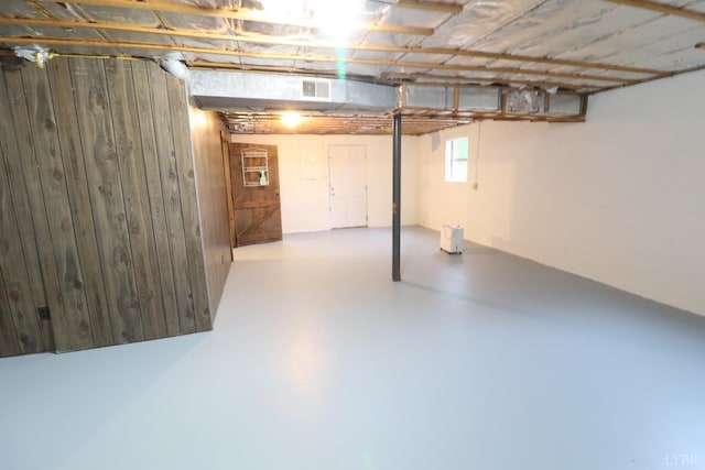 295 Charles Dr, Appomattox, VA 24522 - below grade area with wood walls
