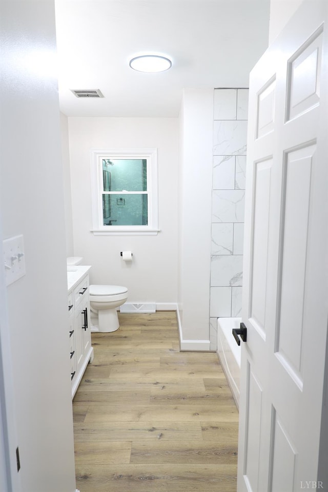 295 Charles Dr, Appomattox, VA 24522 - bathroom featuring vanity and wood finished floors