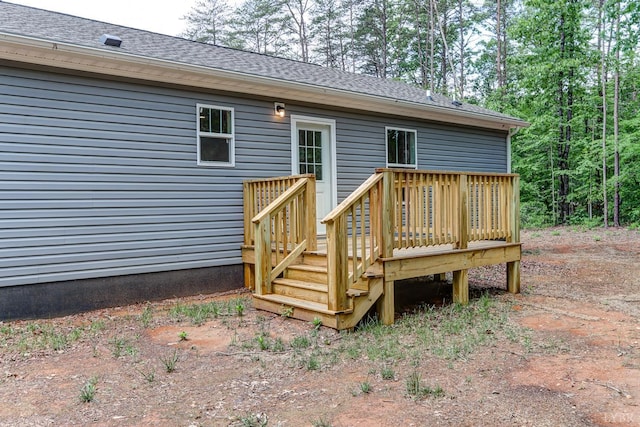 895 Union Hill Rd, Amherst, VA 24522 - back of property featuring a wooden deck and roof with shingles