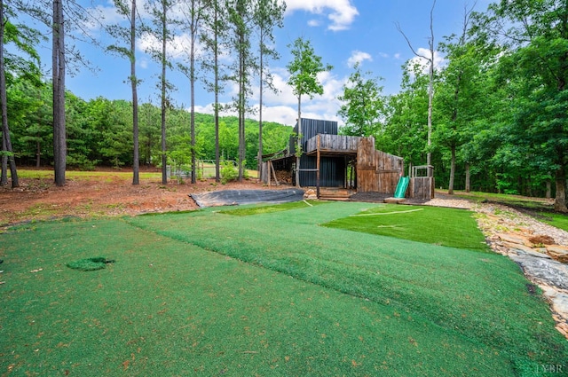 135 Warner Rd, Lynchburg, VA 24504 - view of green lawn featuring a playground