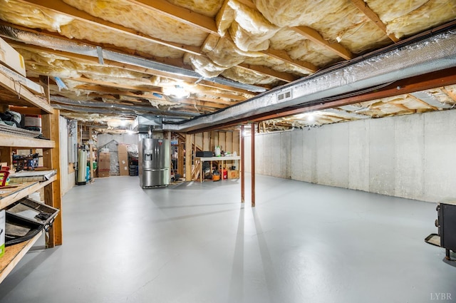 135 Warner Rd, Lynchburg, VA 24504 - unfinished basement featuring water heater