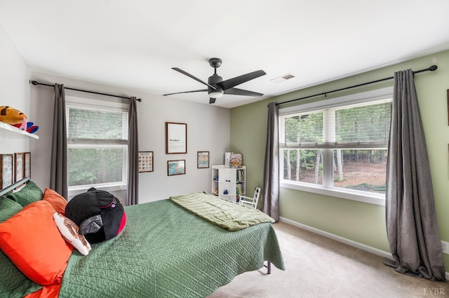 135 Warner Rd, Lynchburg, VA 24504 - carpeted bedroom with baseboards and a ceiling fan