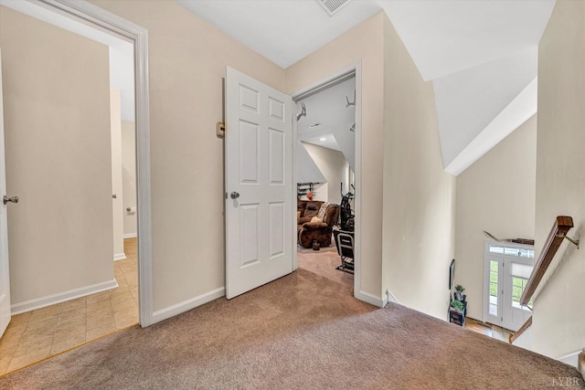 1309 W Pine Ridge Rd, Huddleston, VA 24014 - foyer featuring carpet floors and baseboards