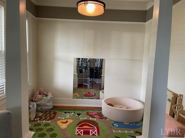 202 Leftwich St, Gretna, VA 24557 - playroom with baseboards