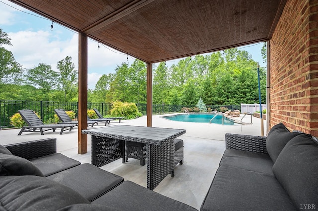 3374 Goode Station Rd, Goode, VA 24556 - fenced backyard featuring a patio and view of wooded area