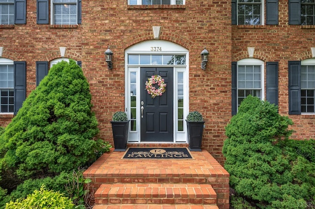 3374 Goode Station Rd, Goode, VA 24556 - view of exterior entry featuring brick siding