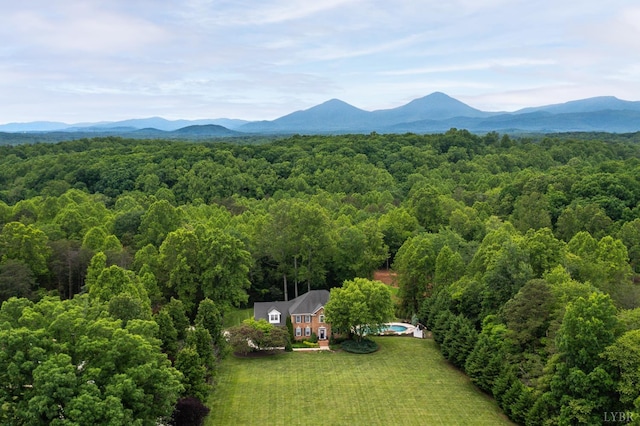 3374 Goode Station Rd, Goode, VA 24556 - view of subject property with a heavily wooded area and a mountain backdrop