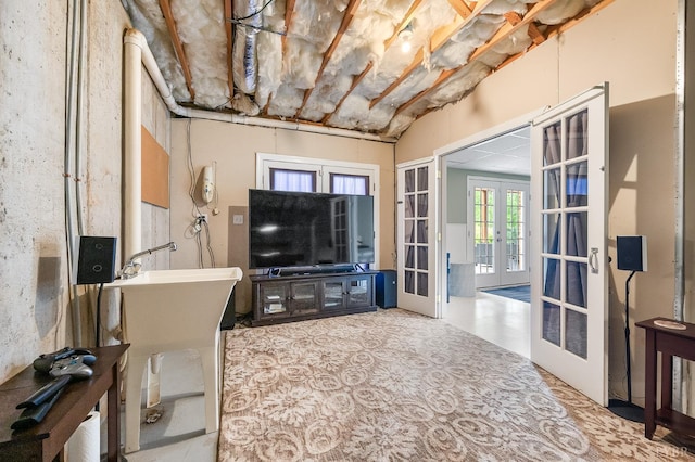 3374 Goode Station Rd, Goode, VA 24556 - living room featuring french doors