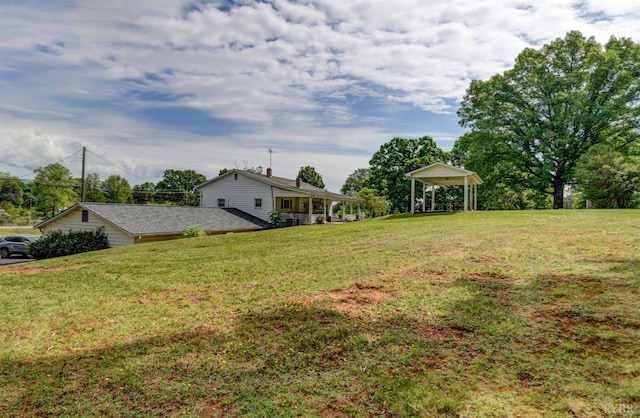 2770 W Lynchburg Salem Tpke, Bedford, VA 24523 - view of green lawn with a carport