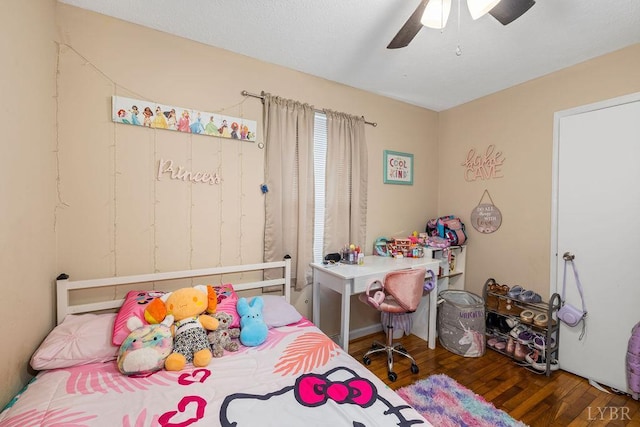 702 11th St, Altavista, VA 24517 - bedroom featuring wood finished floors and ceiling fan