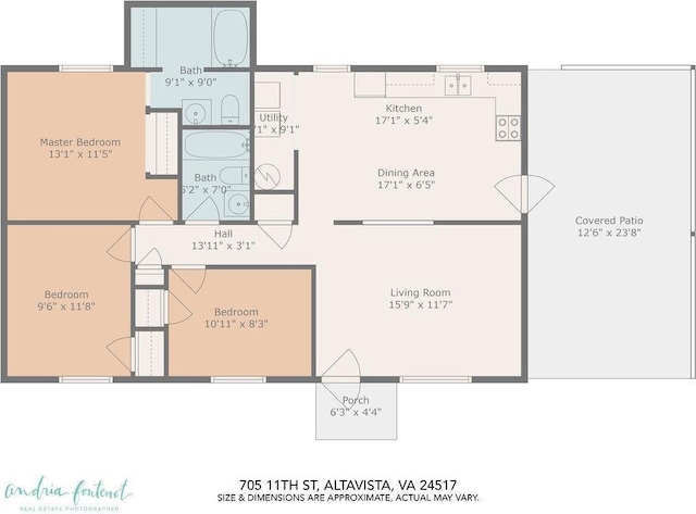 702 11th St, Altavista, VA 24517 - property floor plan