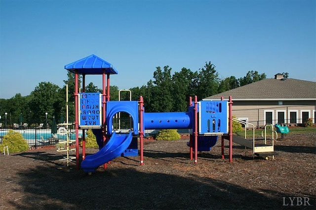 4 Gof View Ct, Huddleston, VA 24104 - community jungle gym with fence and french doors