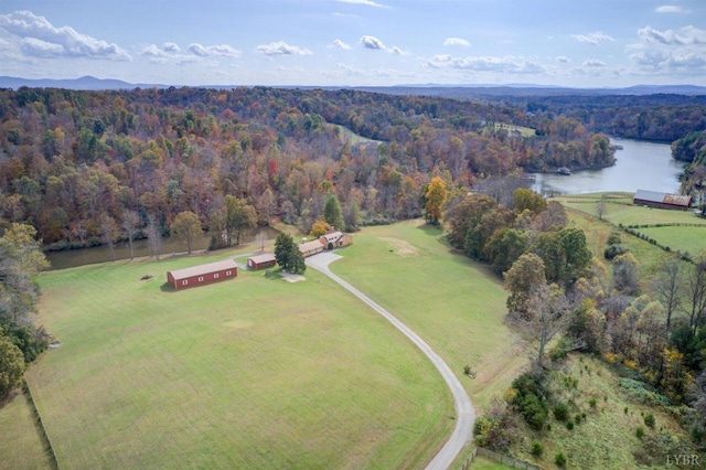450 Holyfield Ln, Moneta, VA 24121 - overview of rural landscape featuring a forest and a large body of water