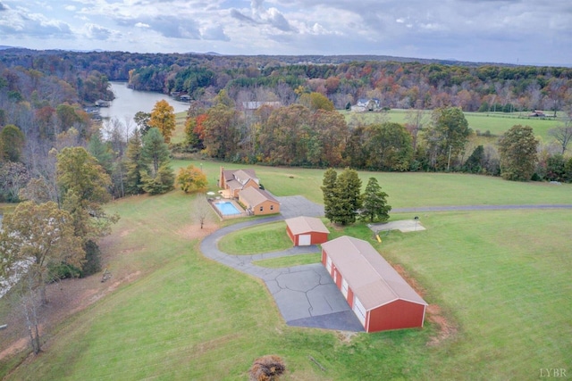 450 Holyfield Ln, Moneta, VA 24121 - drone / aerial view of a nearby body of water and a forest