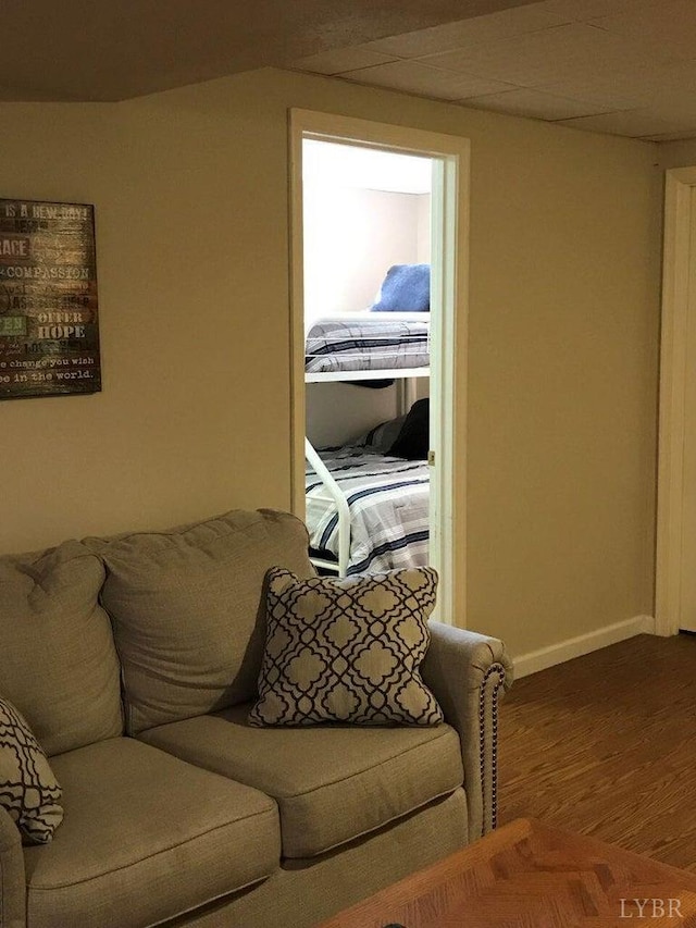 450 Holyfield Ln, Moneta, VA 24121 - living area featuring wood finished floors and baseboards