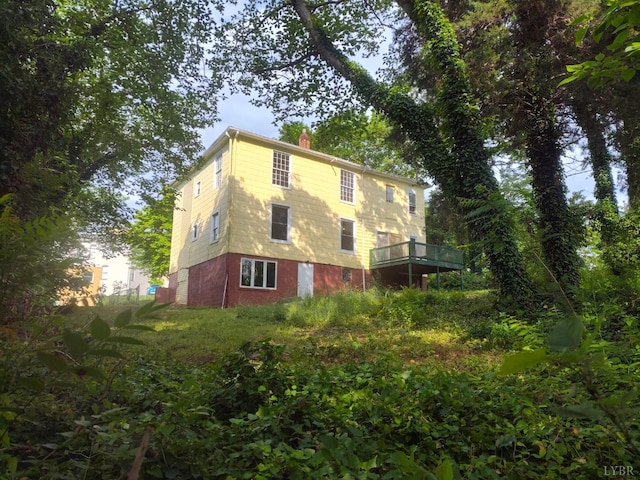 1503 Jackson St, Lynchburg, VA 24504 - view of side of property featuring a chimney
