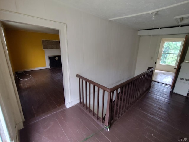 1503 Jackson St, Lynchburg, VA 24504 - stairs with hardwood / wood-style flooring and a fireplace