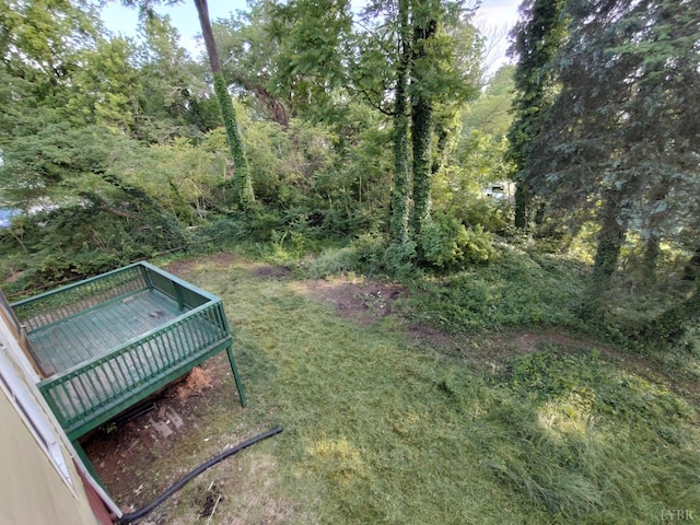 1503 Jackson St, Lynchburg, VA 24504 - view of yard with a wooden deck