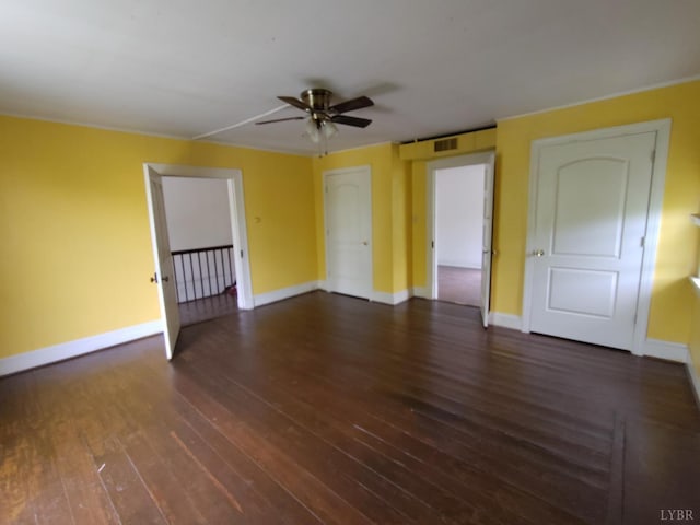 1503 Jackson St, Lynchburg, VA 24504 - unfurnished room featuring ceiling fan, wood finished floors, and baseboards