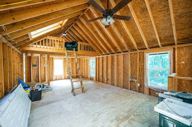 134 Woodmont Ln, Forest, VA 24551 - miscellaneous room featuring lofted ceiling and a ceiling fan