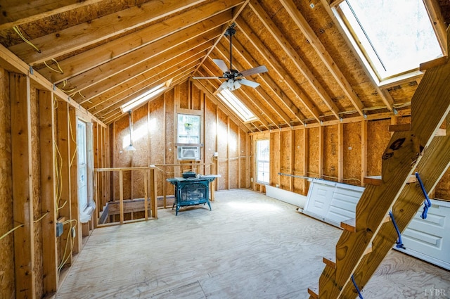 134 Woodmont Ln, Forest, VA 24551 - unfinished attic with a skylight